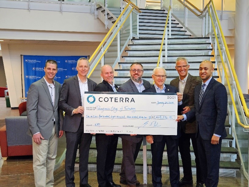 Yaw Coterra Energy Presents 1.4 Million in NAP Funding to Penn