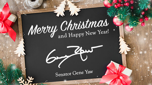 E-news Updates from Senator Yaw – December 23, 2024